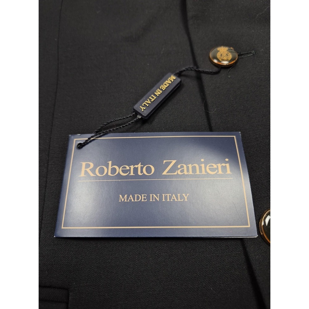 Roberto Zanieri Blazer Mens 40L Super 100s Wool Made In Italy Jacket NWT Reda - Picture 5 of 14
